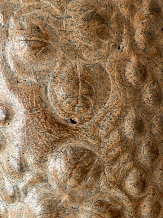 Footed Metal Embossed Urn Pot Vase Châteaucore Cottagecore Parisian Rustic - Picture 5 of 13